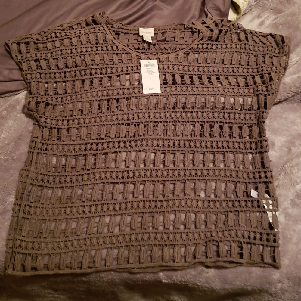 NWT Chico's Green Sweater